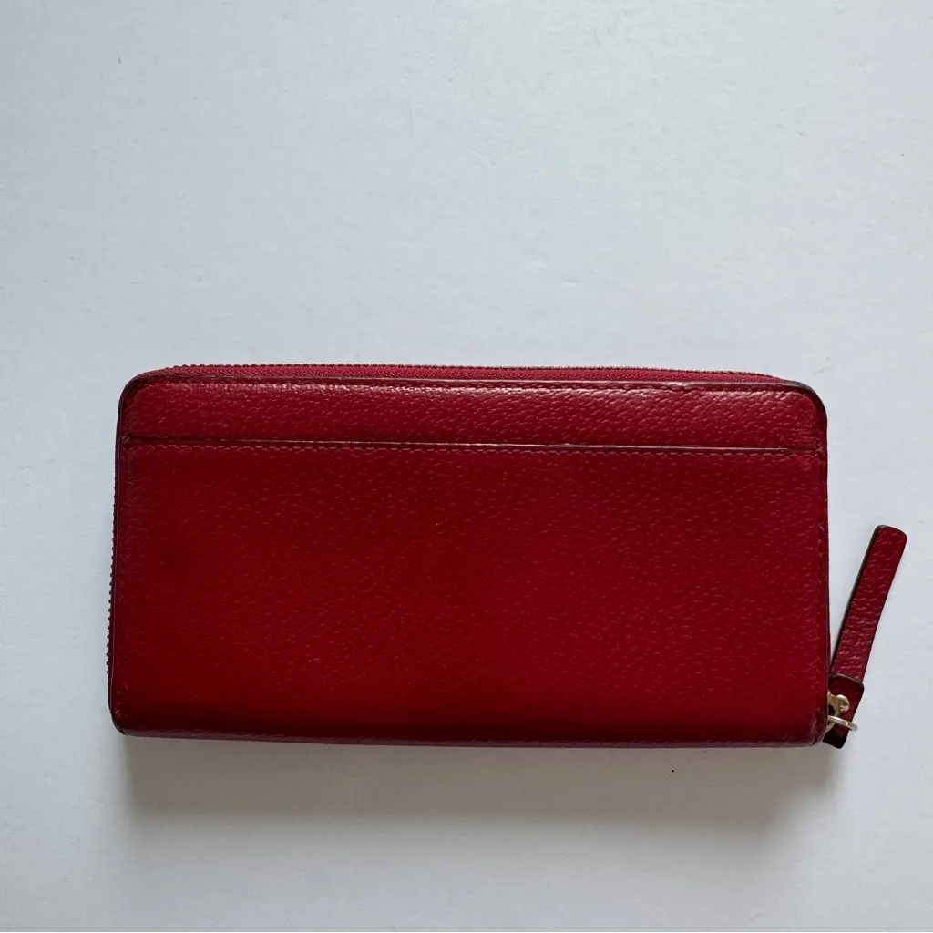 Kate Spade Women's Grand Street Neda Zip Around Red Leather Wallet - Image 2
