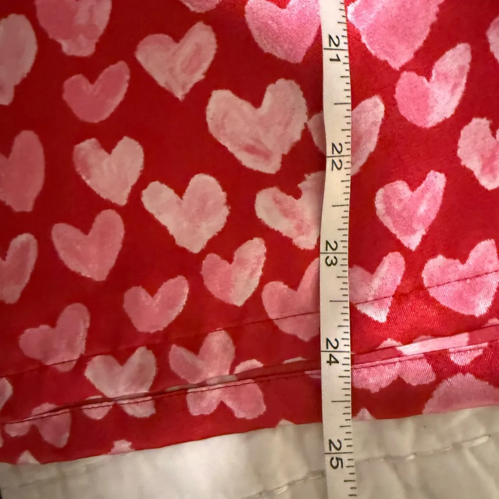 In Bloom by Jonquil Heart Print Satin Pajama Set S - Image 3