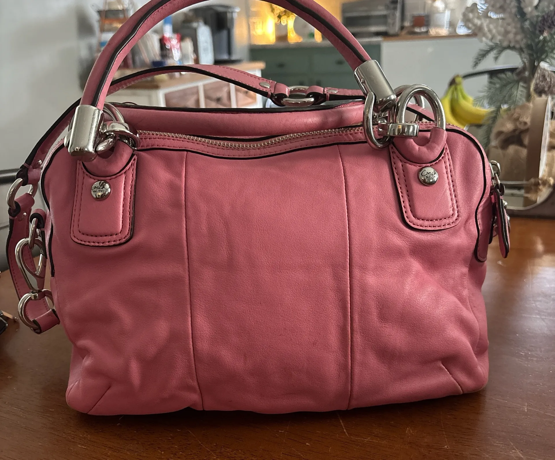 Coach Ashley Satchel Leather Bag - Image 2