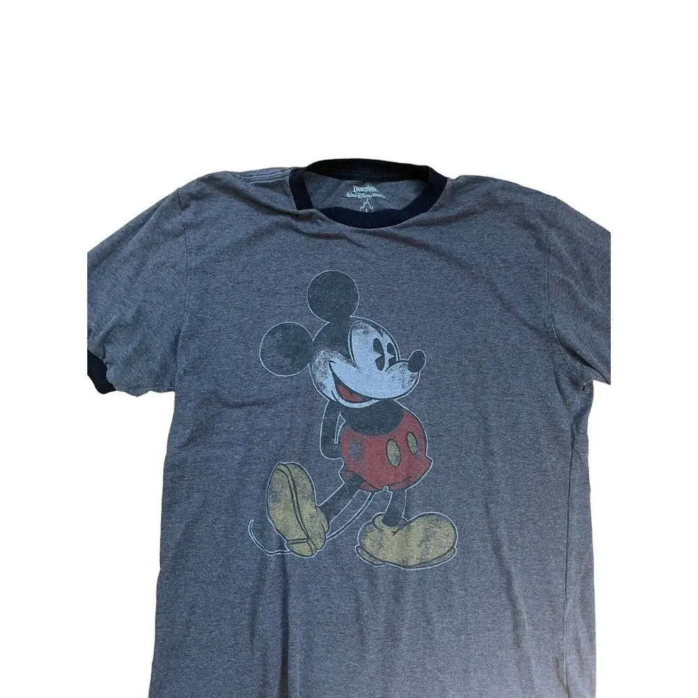 Mickey Mouse Disneyland Grey Black T-shirt Small Walt Disney World Resort Women - Image 42