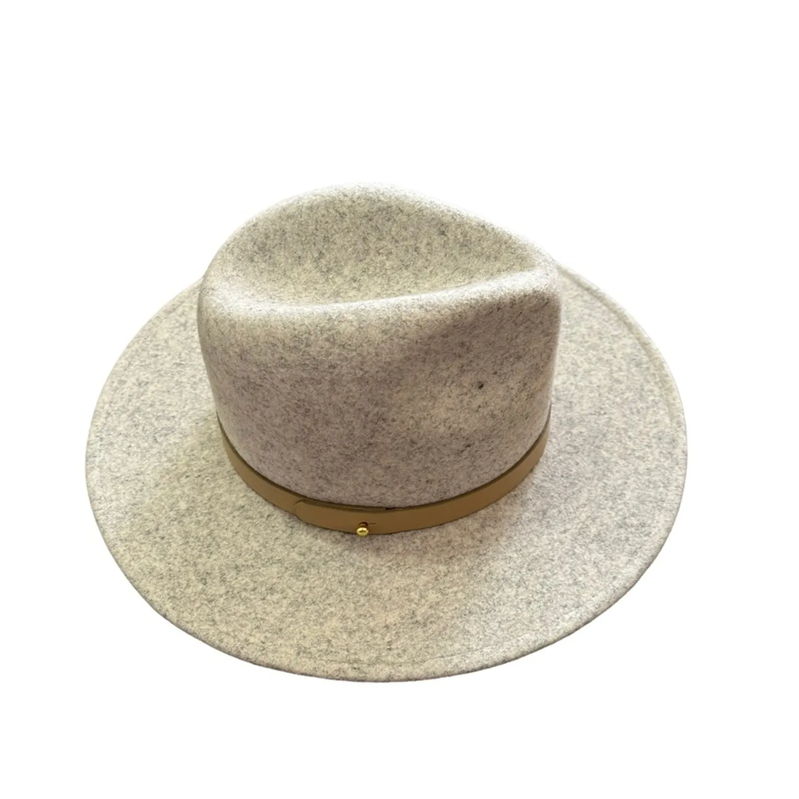 Lack of Color Wool Redora The Fader Fedora Hat Light Grey Size Small - Image 6