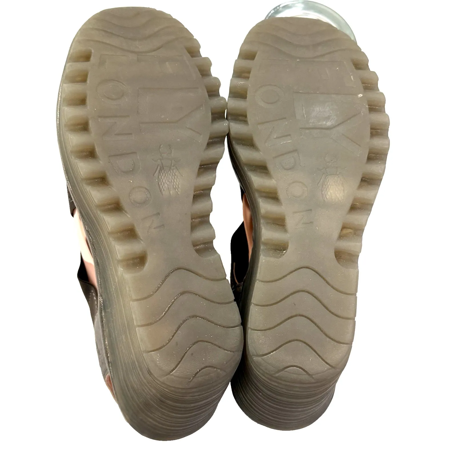 Fly London Platform Wedge Chunky Sandal Women US 8 8.5 EU 39 Yaji Idra Leather - Image 3