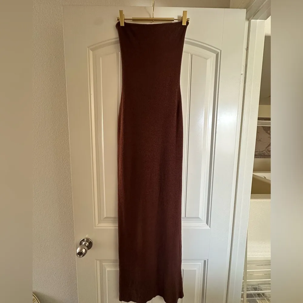 Meshki EUC Beautiful  Brown Maxi Dress - Image 3