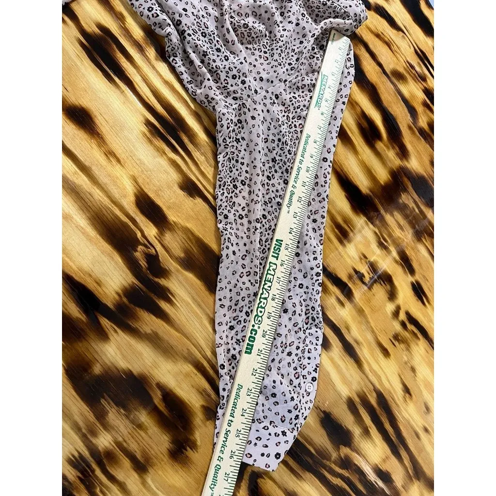 Torrid Size 2‎ Button Top Tunic Blouse Sheer Cheetah Runched Lightweight Modern - Image 7