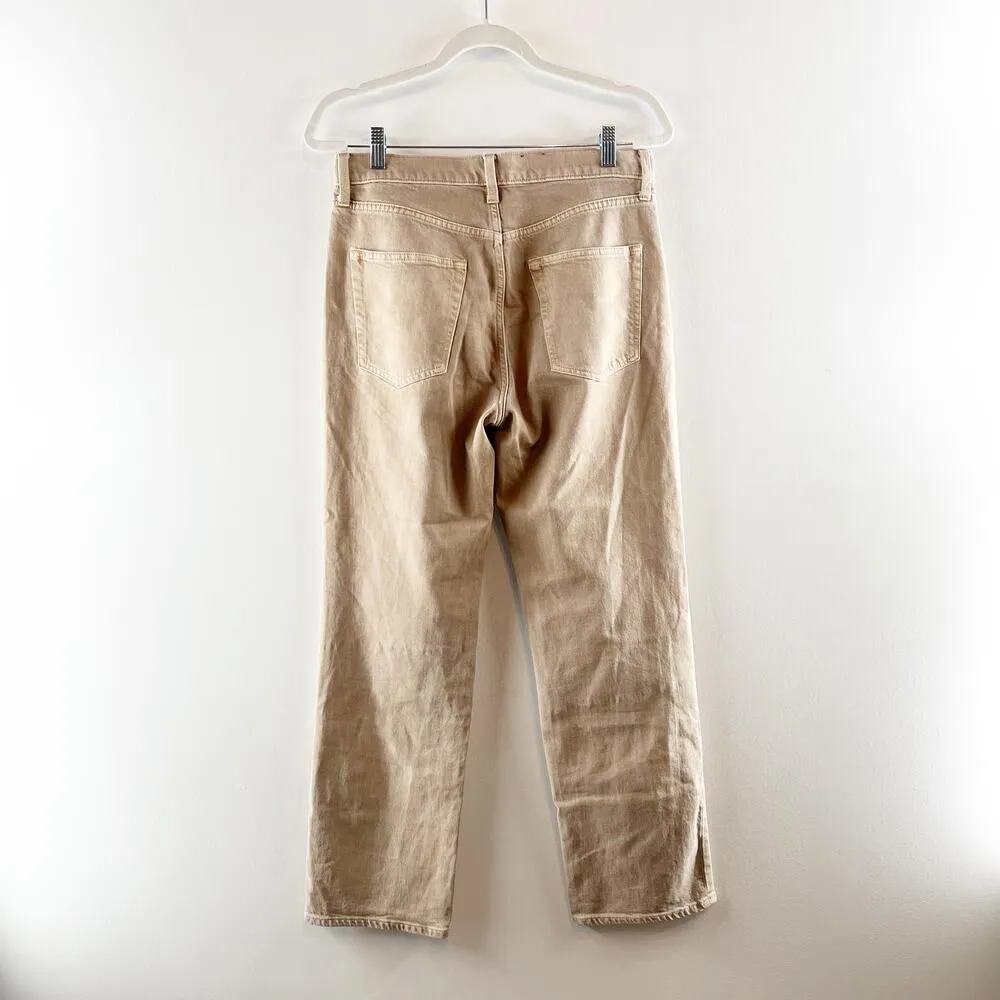 GAP '90s Loose Mid Rise Relaxed Straight Leg Jeans Sand Khaki Tan 28 / 6 - Image 7