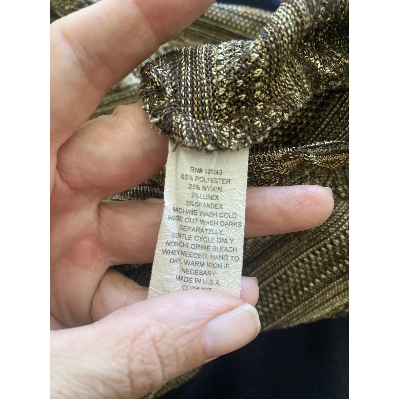 Y2K Hiatus Womens Large Brown Tapestry Sleeveless Blouse Top Textured‎ Boho - Image 5