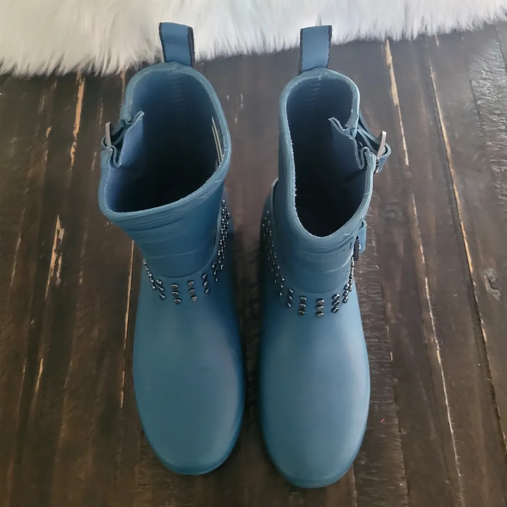 Hunter Refined Rockpool Stud Biker Boots Women's Size 5 - Image 2