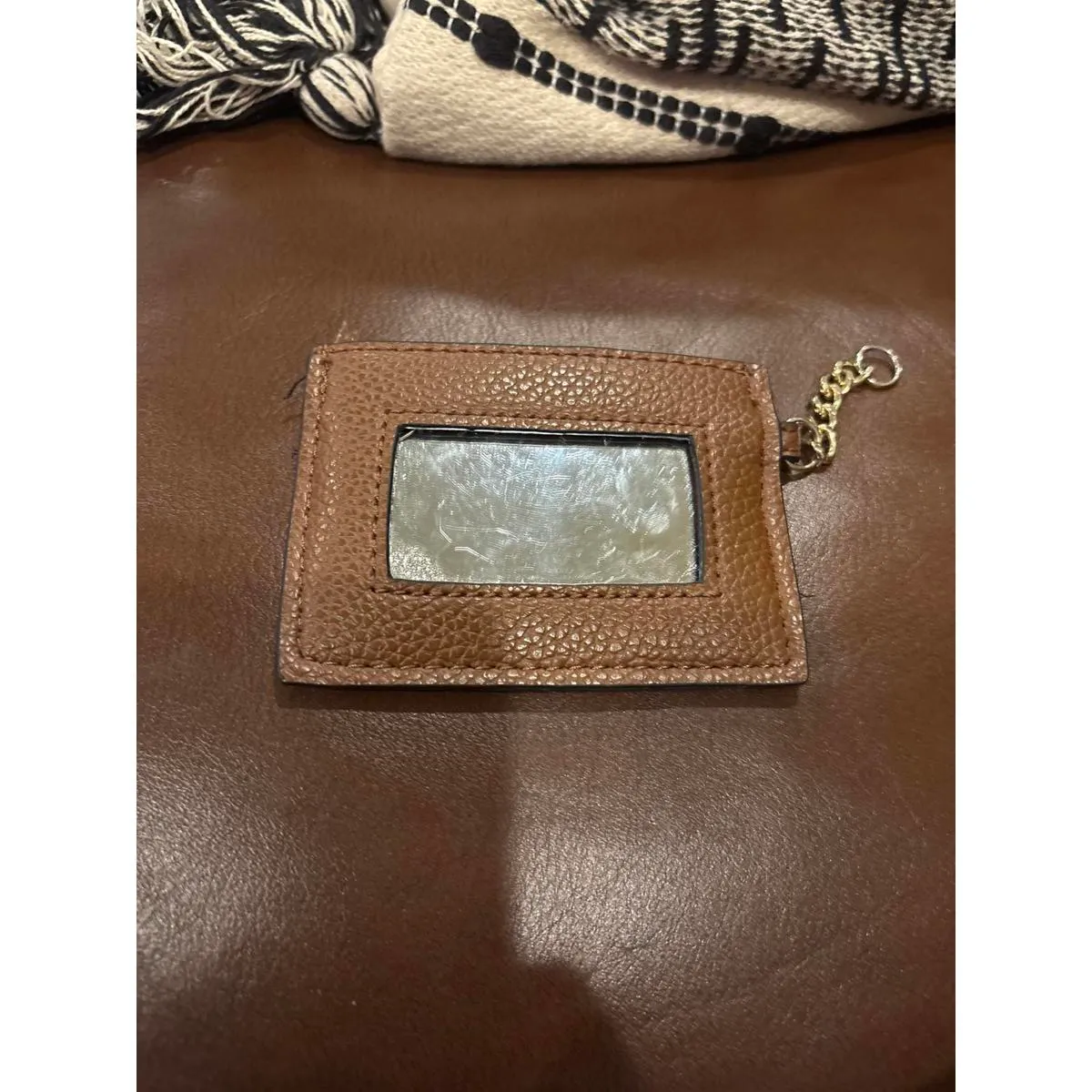 EUC Steve Madden Pocket Keychain Mini Card Wallet with Mirror - Image 3