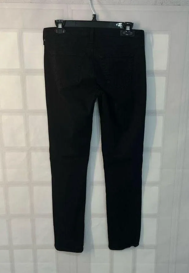 AG Adriano Goldschmied Black The Stilt Cigarette Leg Skinny Jeans Size 28R - Image 6