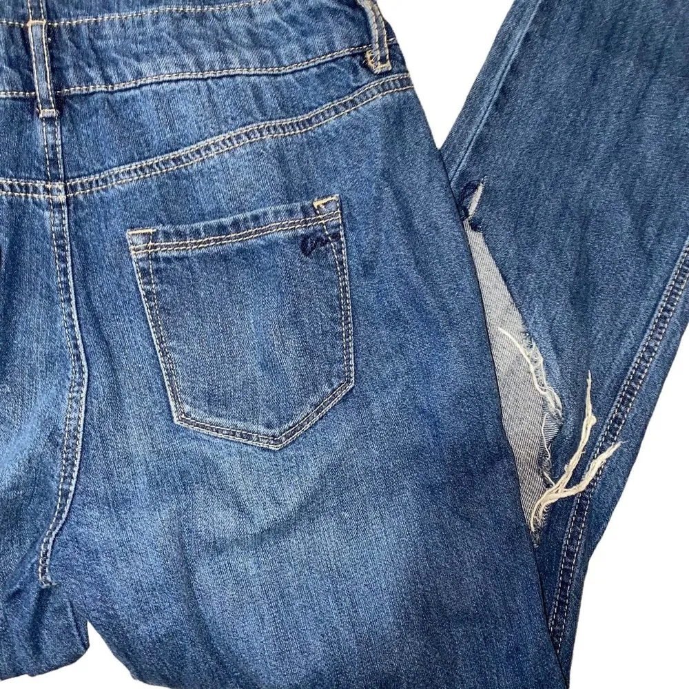 CIE Denim Distressed Overalls size 3 Two front and back pockets - Image 66