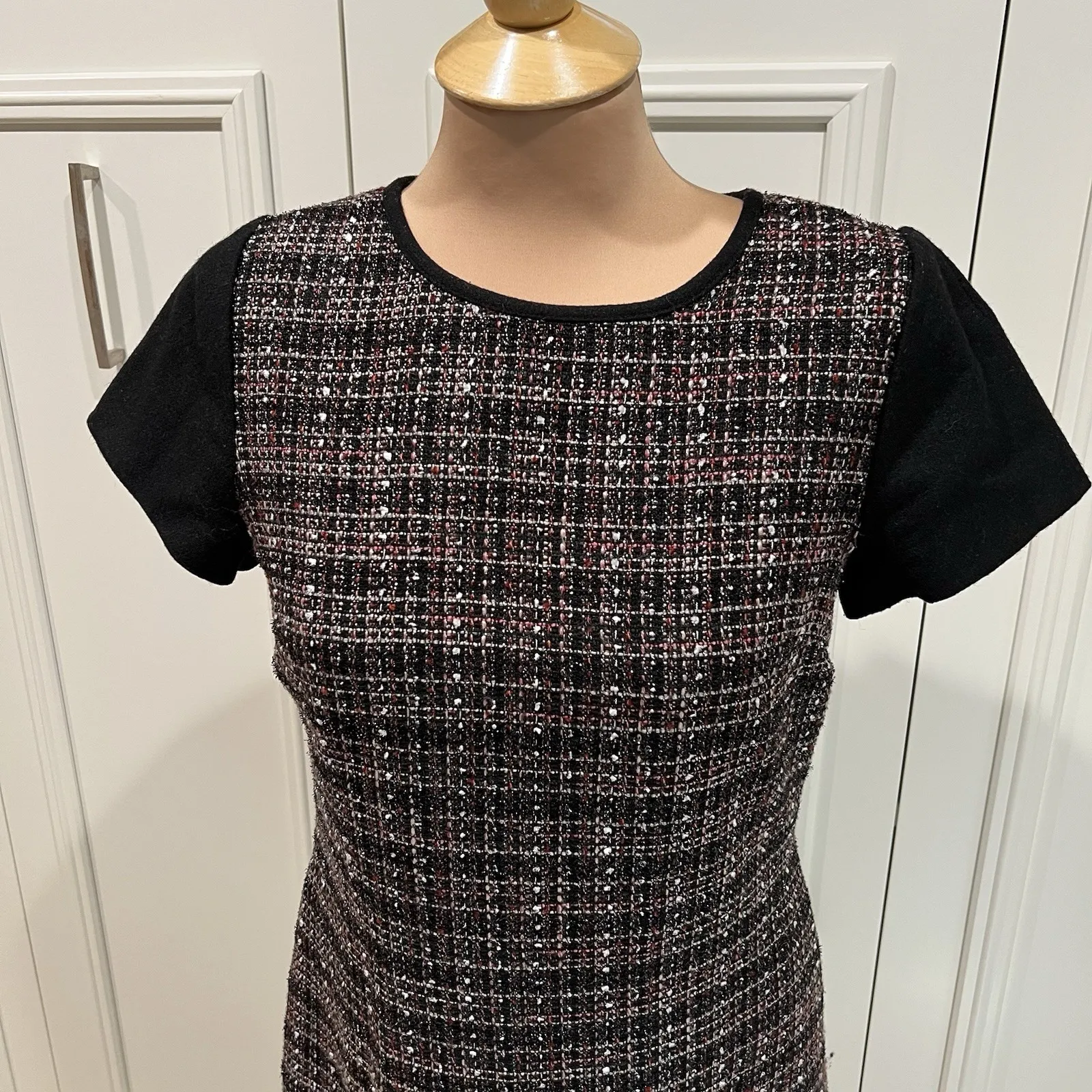 Banana‎ Republic Women's Tweed Sheath Dress Academia Preppy School Girl - Image 2