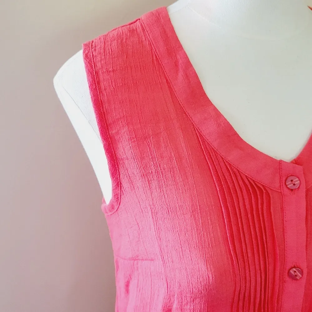 Fylo coral sleeveless tunic size medium - Image 2