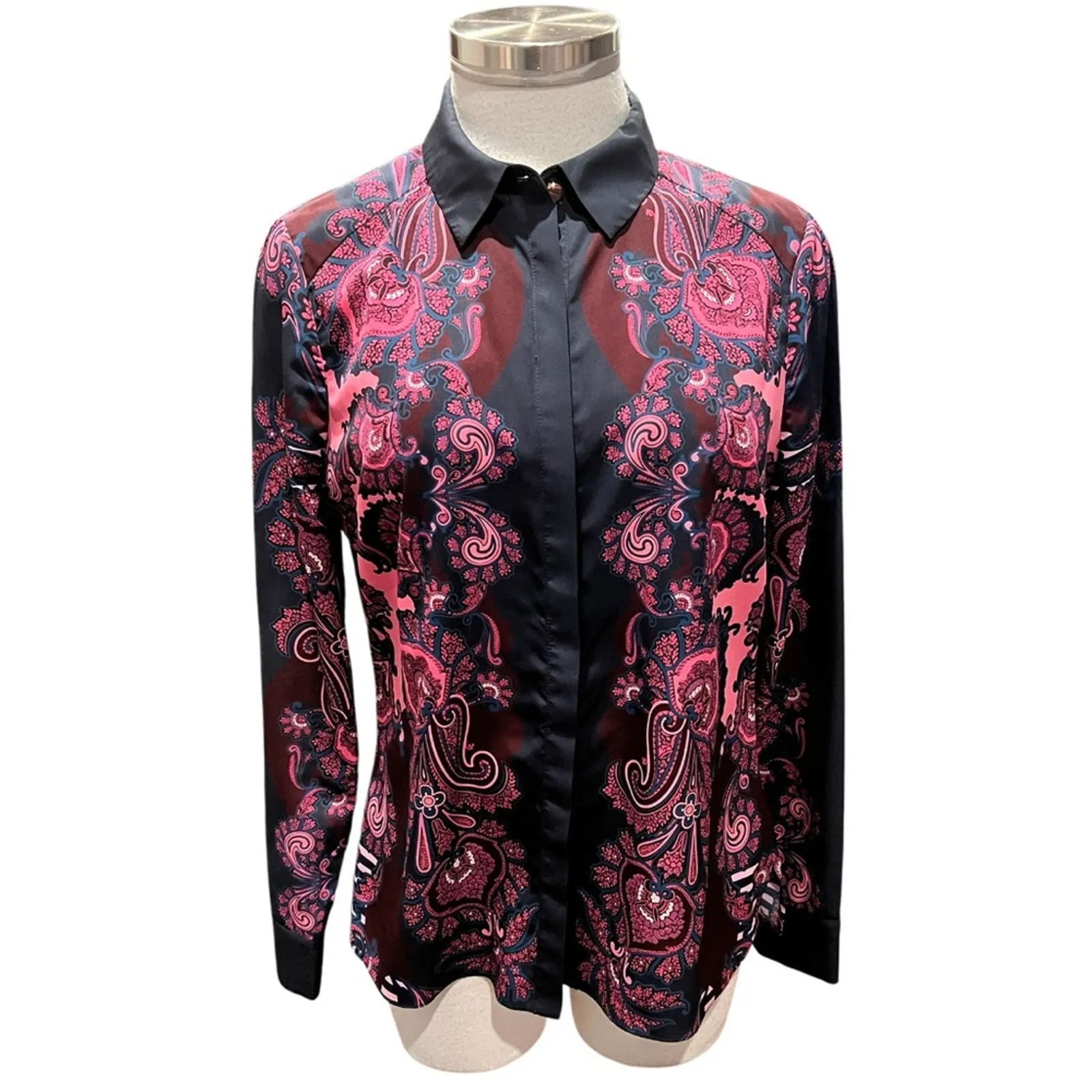 Ted Baker London Blue Ukia Paisley Shirt Size 2 NWOT - Image 2