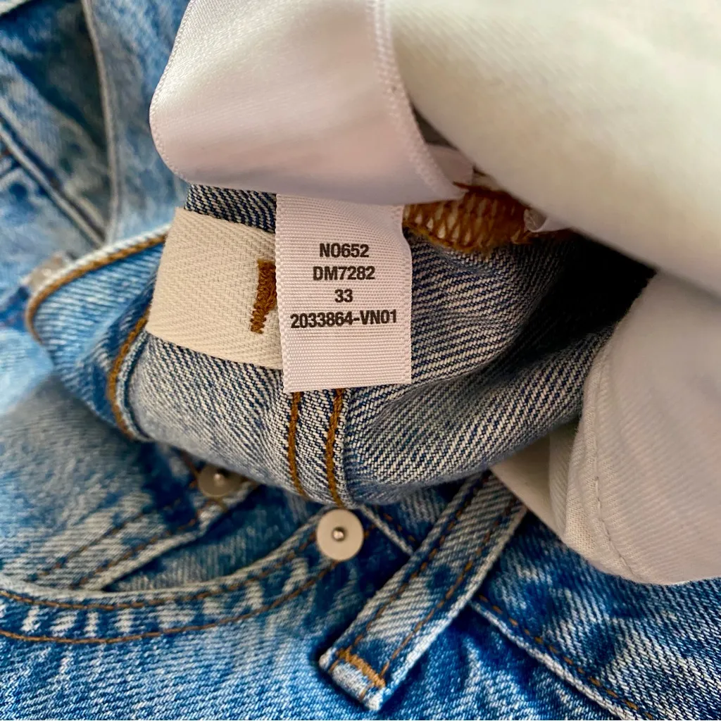 NWT 💙 Madewell 90s Low-Rise Straight Full Length Denim Jeans, Size 33, #N0652 - Image 15