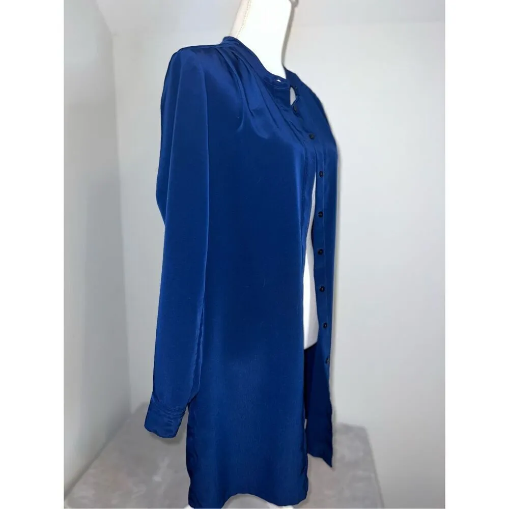 Navy Blue Women’s Chic Blazer Button Down Size Medium - Image 2