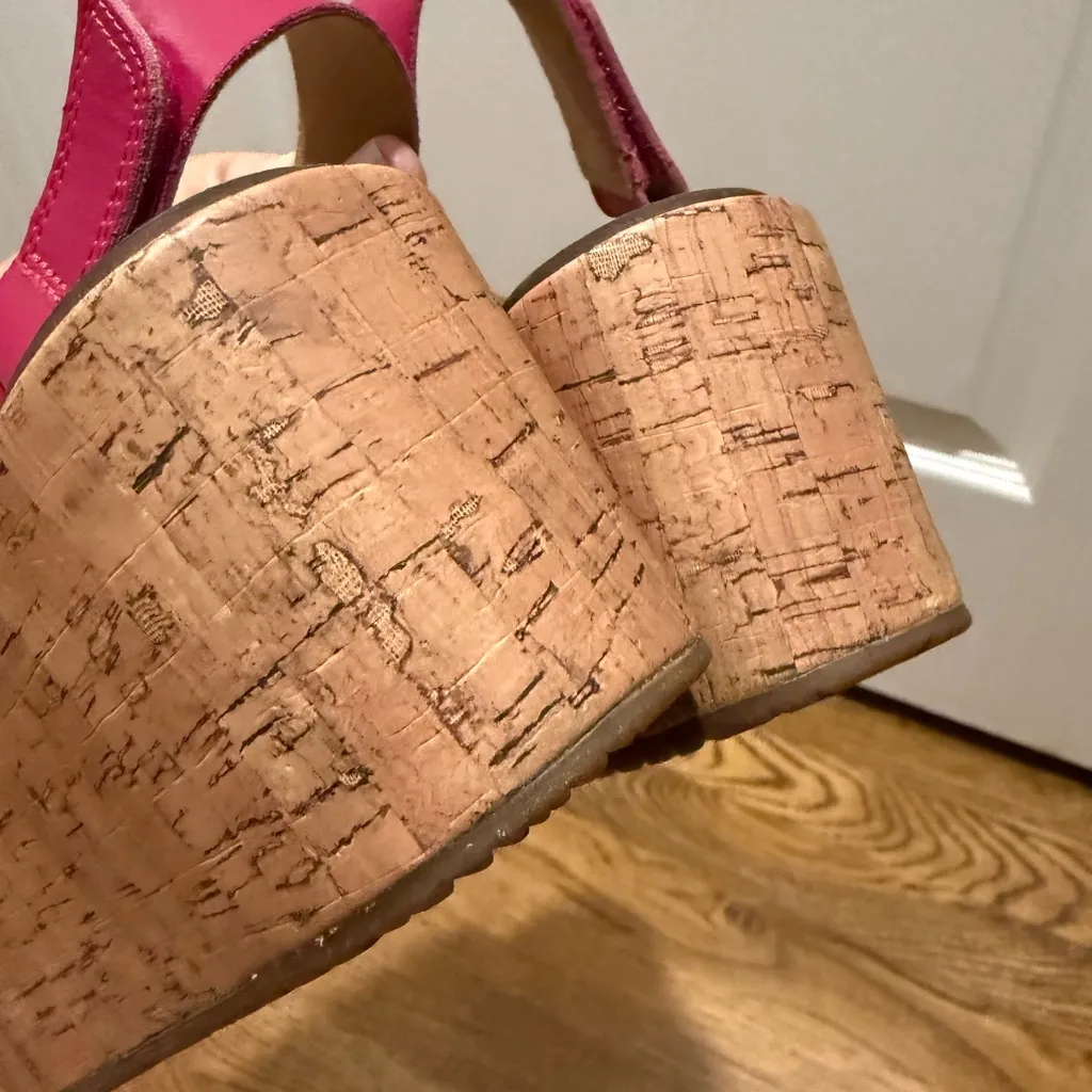 NEW Clarks  Annadel Eirwyn Wedge Sandal Fuchsia size 9.5 - Image 9