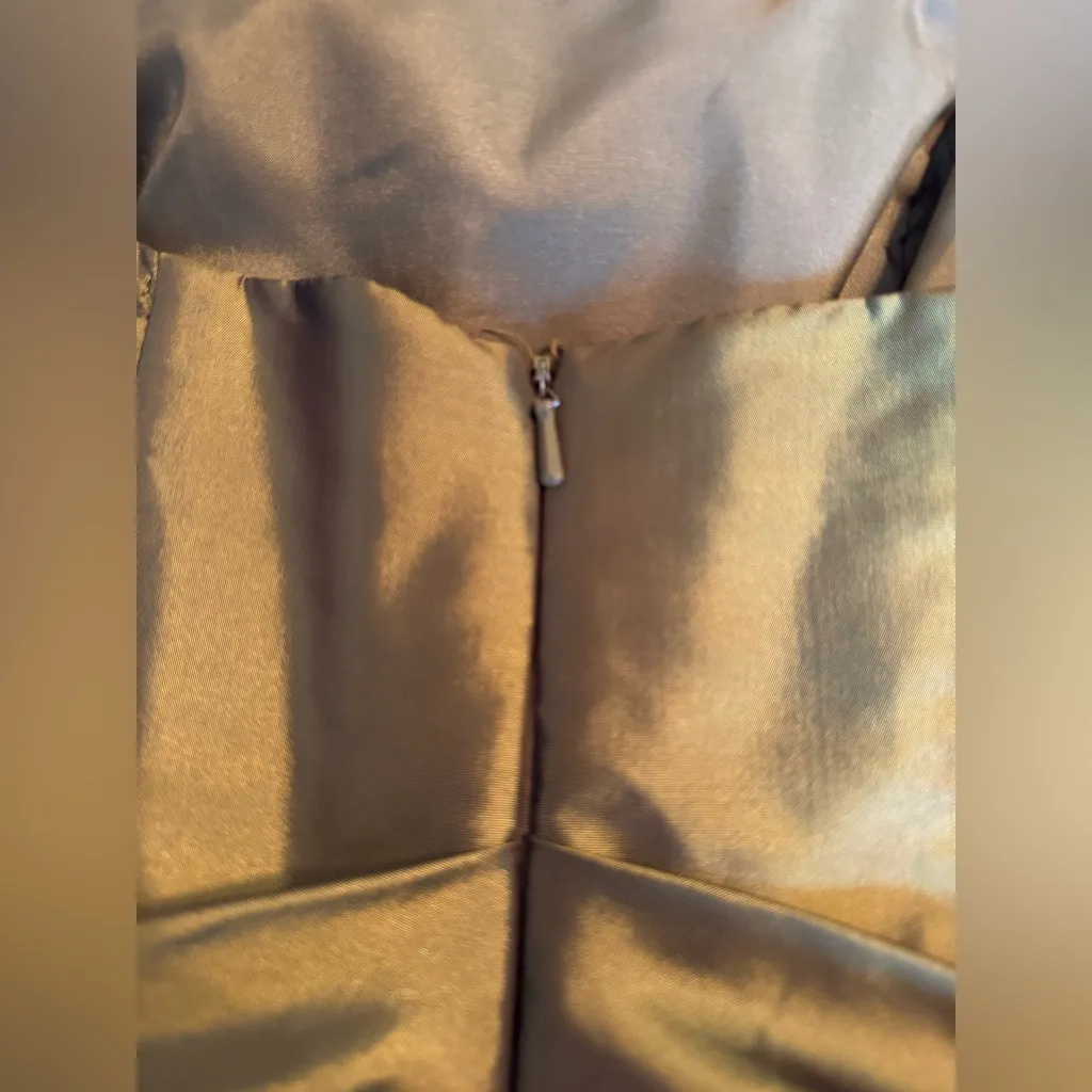 Jessica McClintock for Gunne Sax y2k collection green strapless party dress sz 3 - Image 10