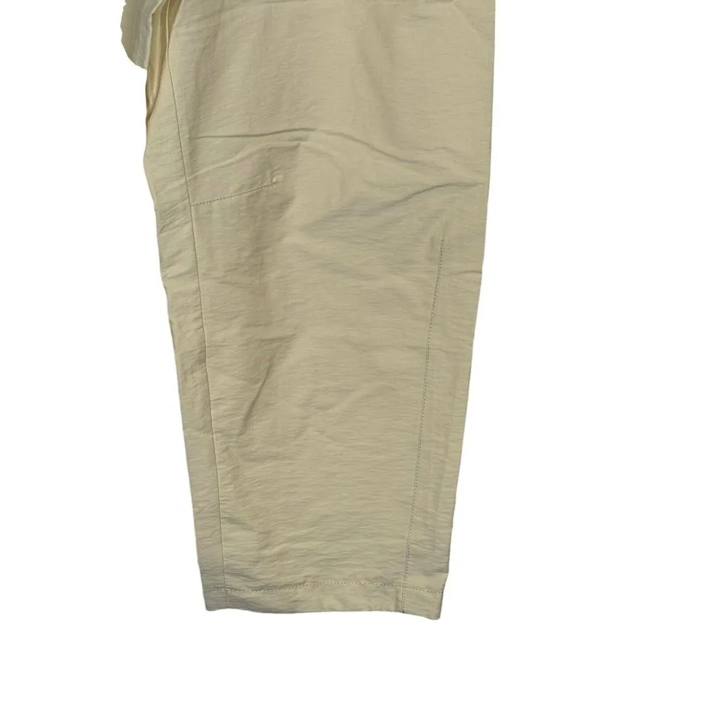 Zara Women's Pants Front Knot Bow High-Rise Ankle Straight Leg Cream XS‎ NWOT - Image 2