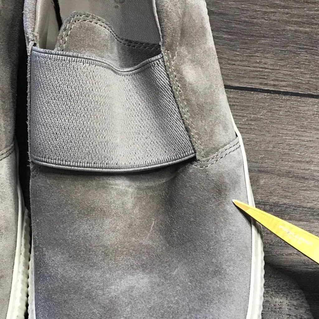 Vince Vince Kirkland‎ Suede Slip-On Sneakers in Woodsmoke Women's Size 8M EU 38 - Image 2