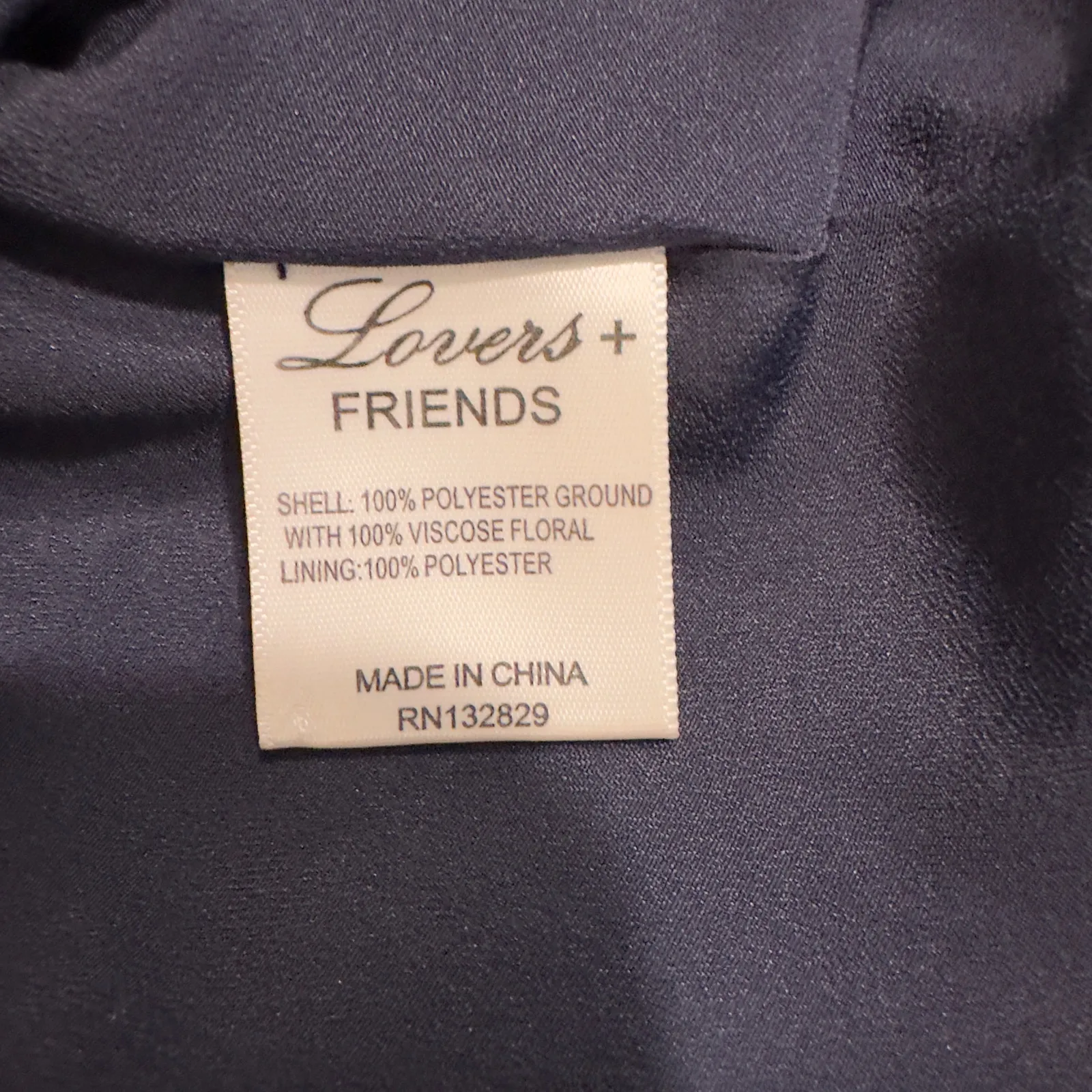 Lovers + Friends Huntington Dress Navy Floral Women's Size Small - Image 8