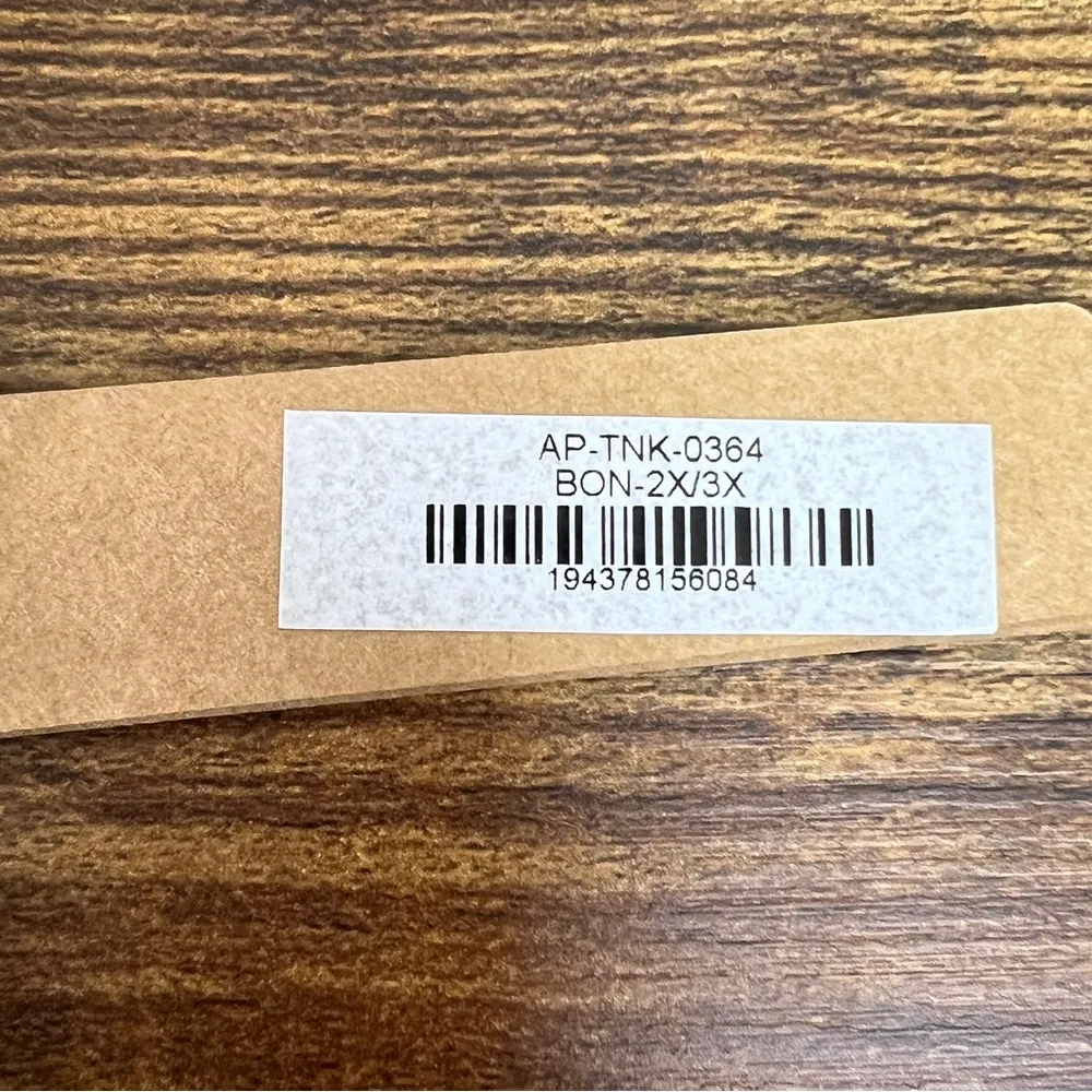 Skims Plus Size 2X/3X Women’s Cozy Knit Tank Cream/Bone Color Super Soft Cropped - Image 4