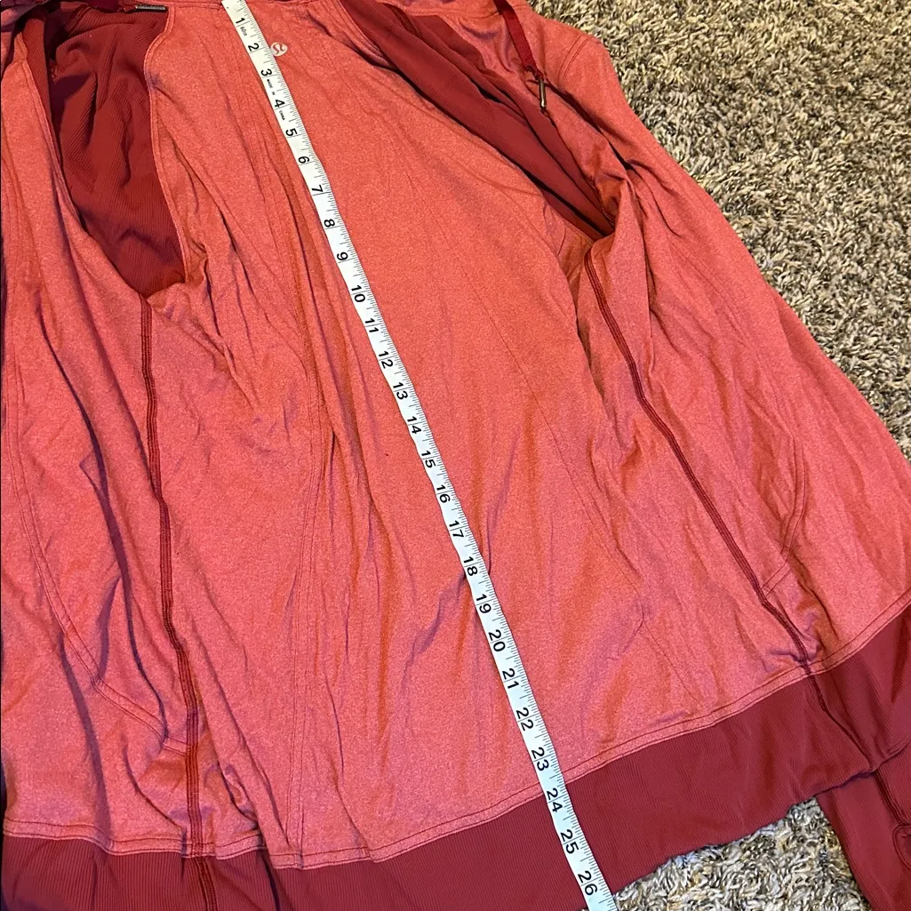 Lululemon  Dance Studio Jacket Rib Sleeve Red Size 12 - Image 3