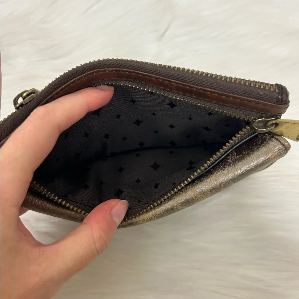 Fossil Double Zip Leather Wallet - Image 7
