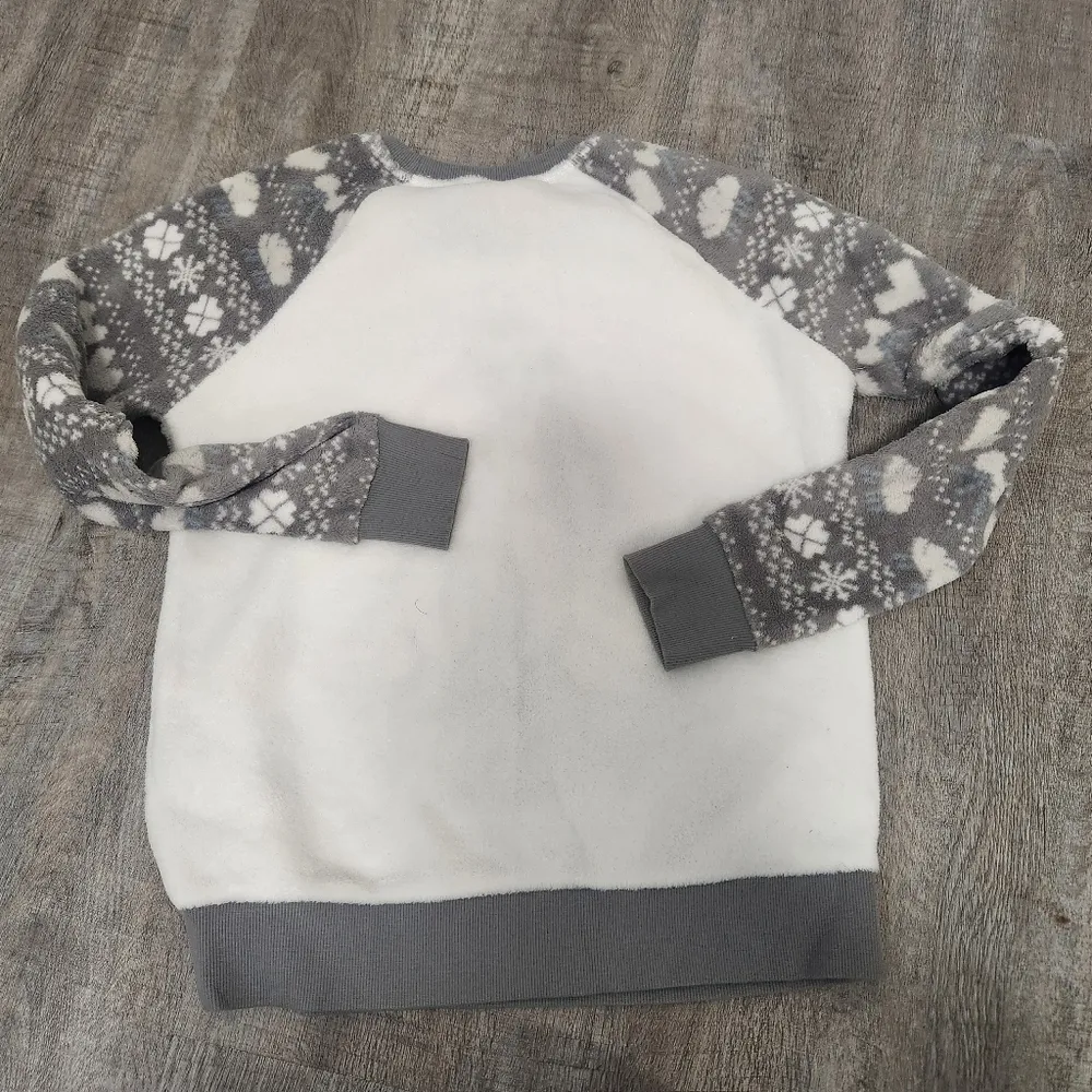 Disney Eeyore Fuzzy Long Sleeve Sweatshirt Size Small - Image 2