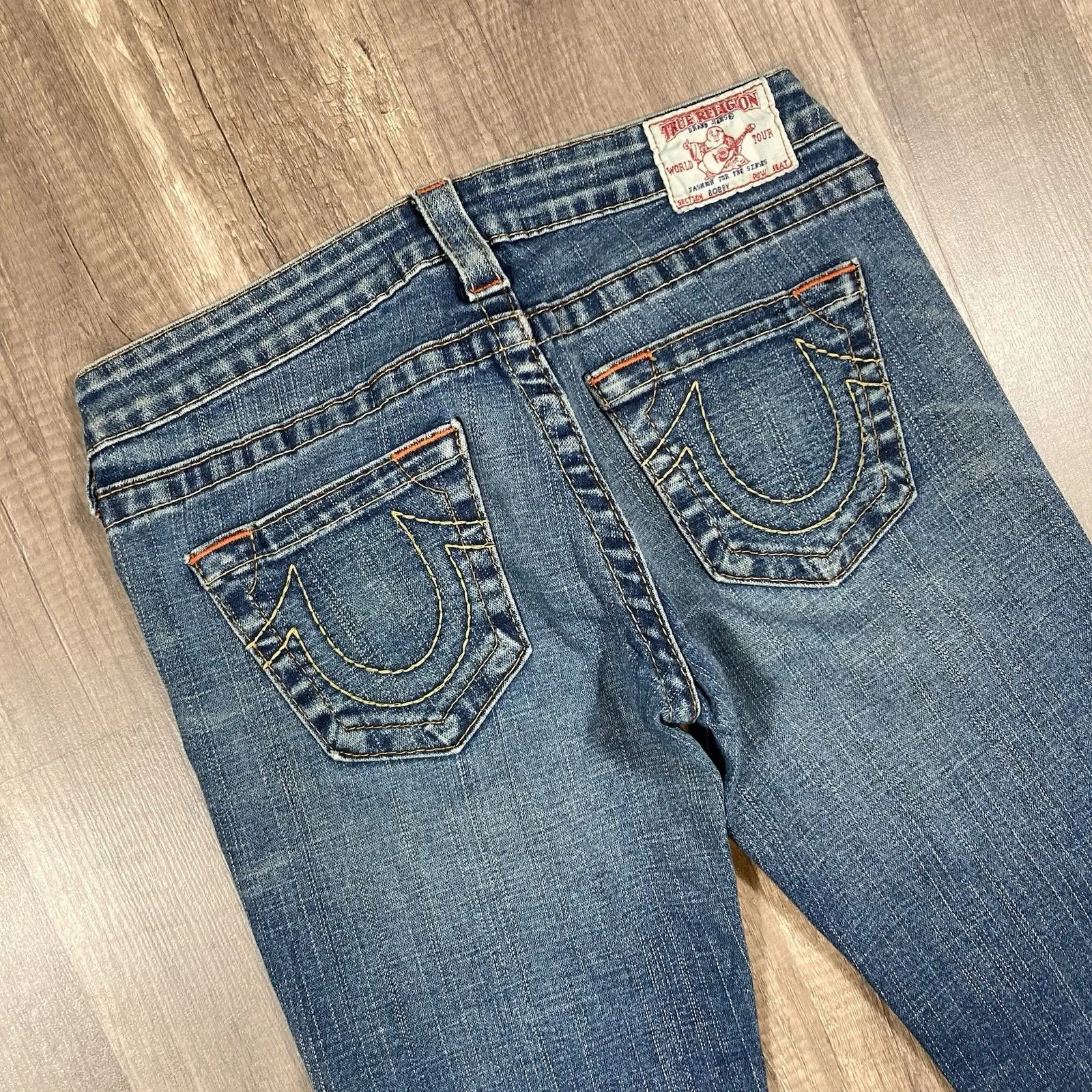 True Religion Y2K Grunge Low Rise Flare Bobby Jeans Women’s Size 28 x 32 - Image 4