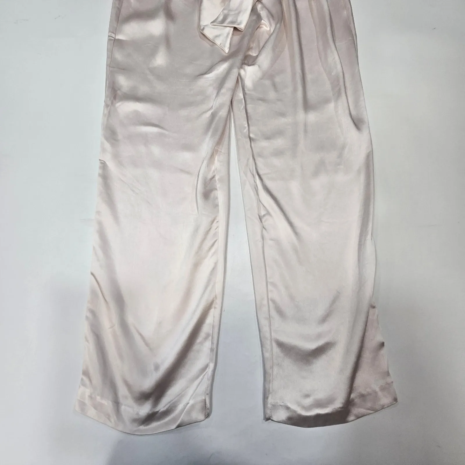 LPA  Tie Front Jumpsuit in Champagne Pink XXS - Image 4