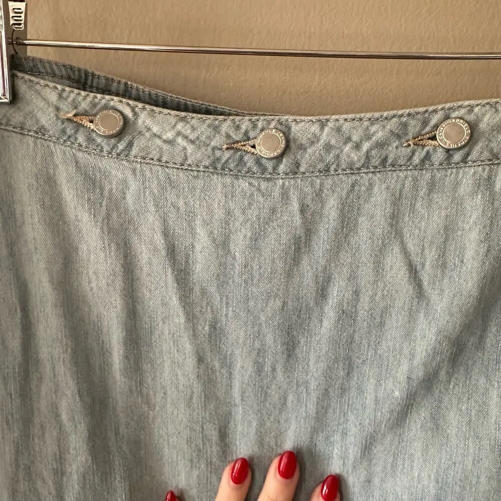 Gabriele Strehle Jeans Denim Wrap Skirt Size 12 NEW WITH TAGS Blue - Image 2