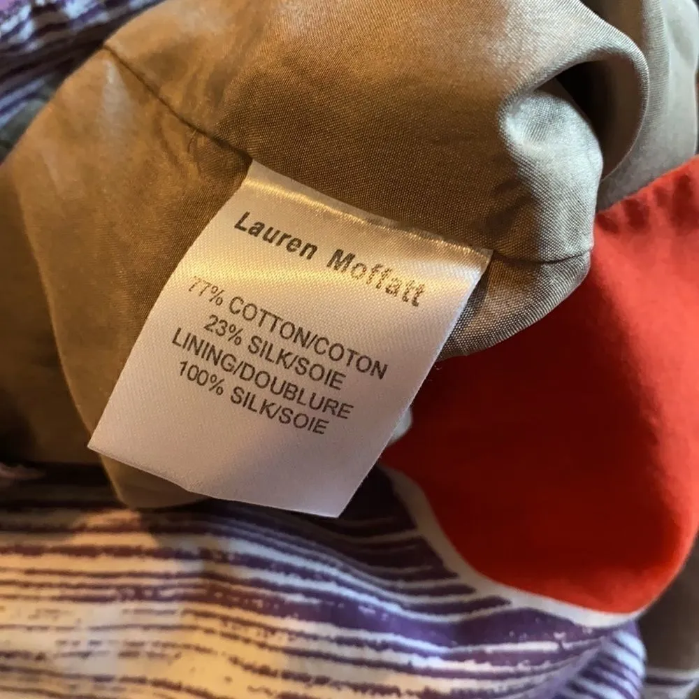 Anthropologie Lauren Moffatt silk watercolor print dress - Image 5