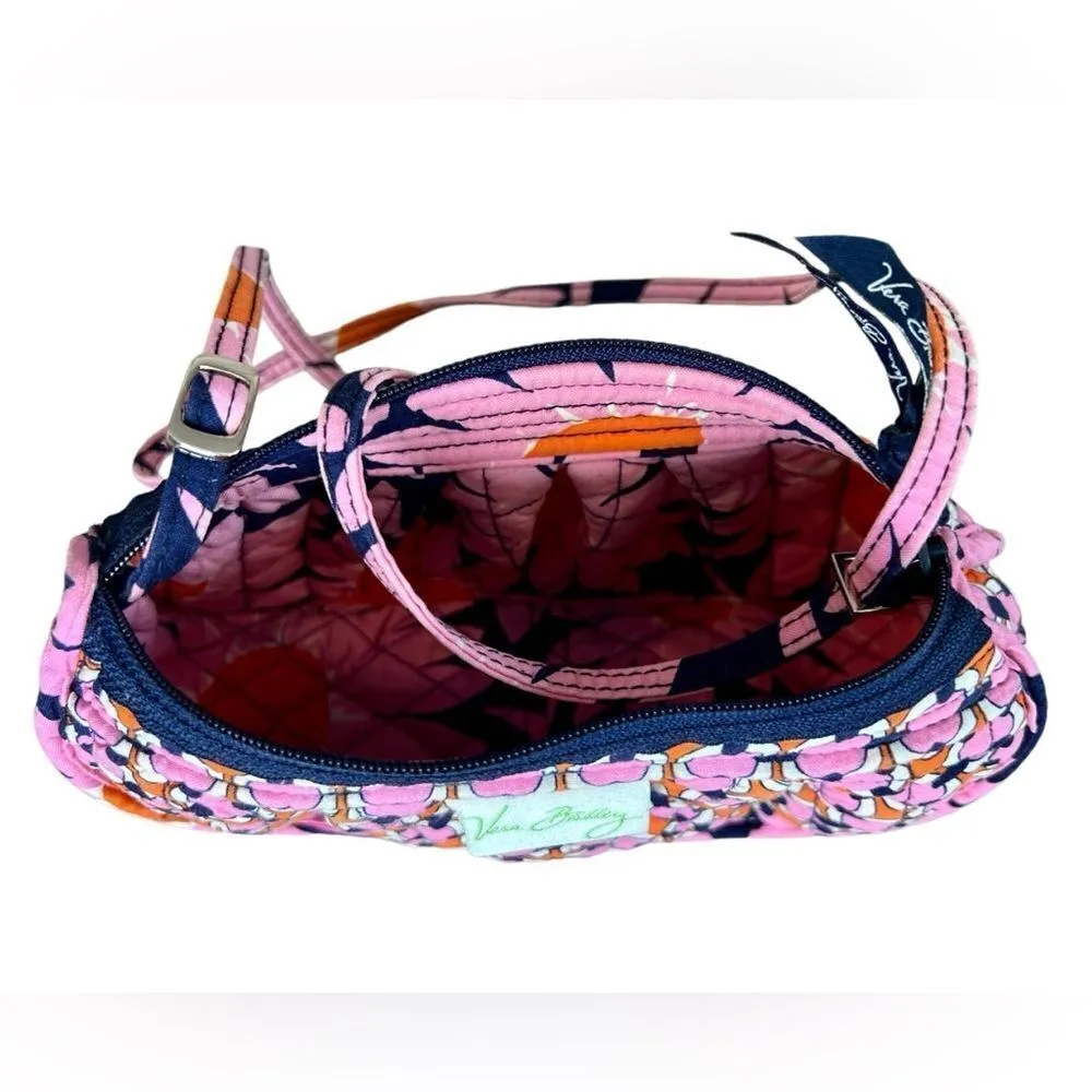 Vera Bradley Quilted "Loves Me" Mini Crossbody Handbag Pink Floral Colorful Boho - Image 9