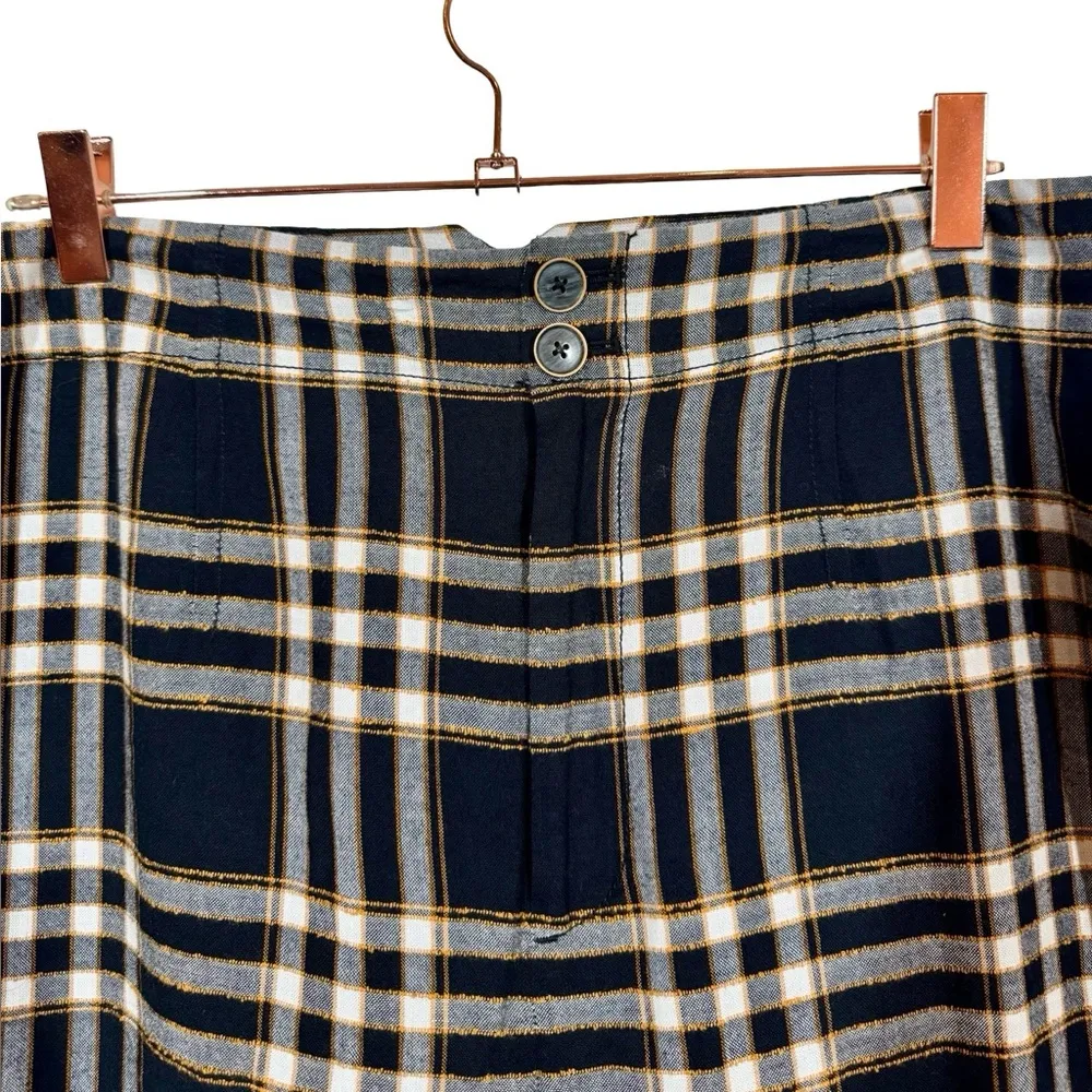 Maeve Plaid Wide-Leg High Waisted Pants Anthropologie - Image 8