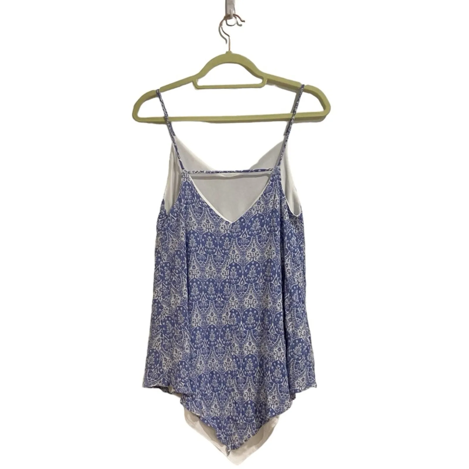 Audrey 3+1 Blue Paisley Sleeveless Blouse Sz S - Image 7