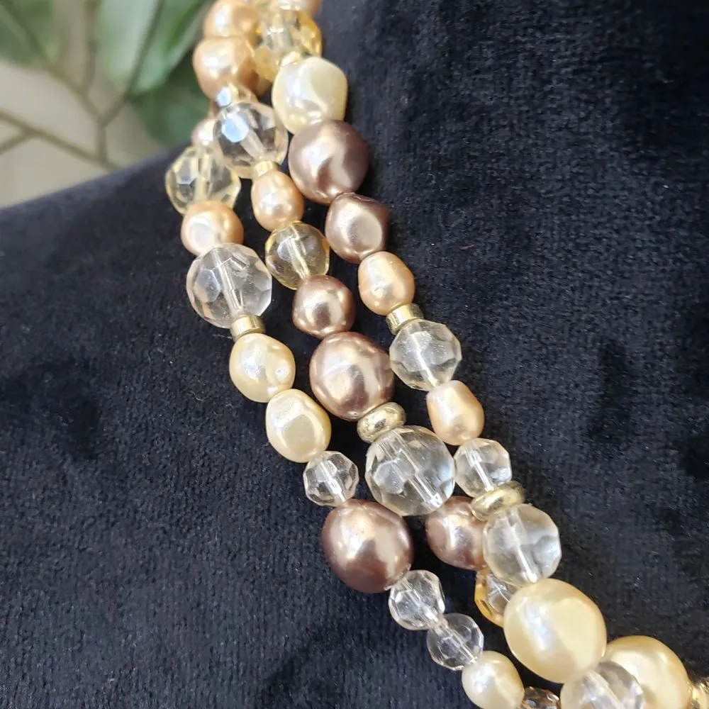 Womens Fashions Multicolor Faux Glass Beaded Collar Necklace with Lobster Clasp - Image 5