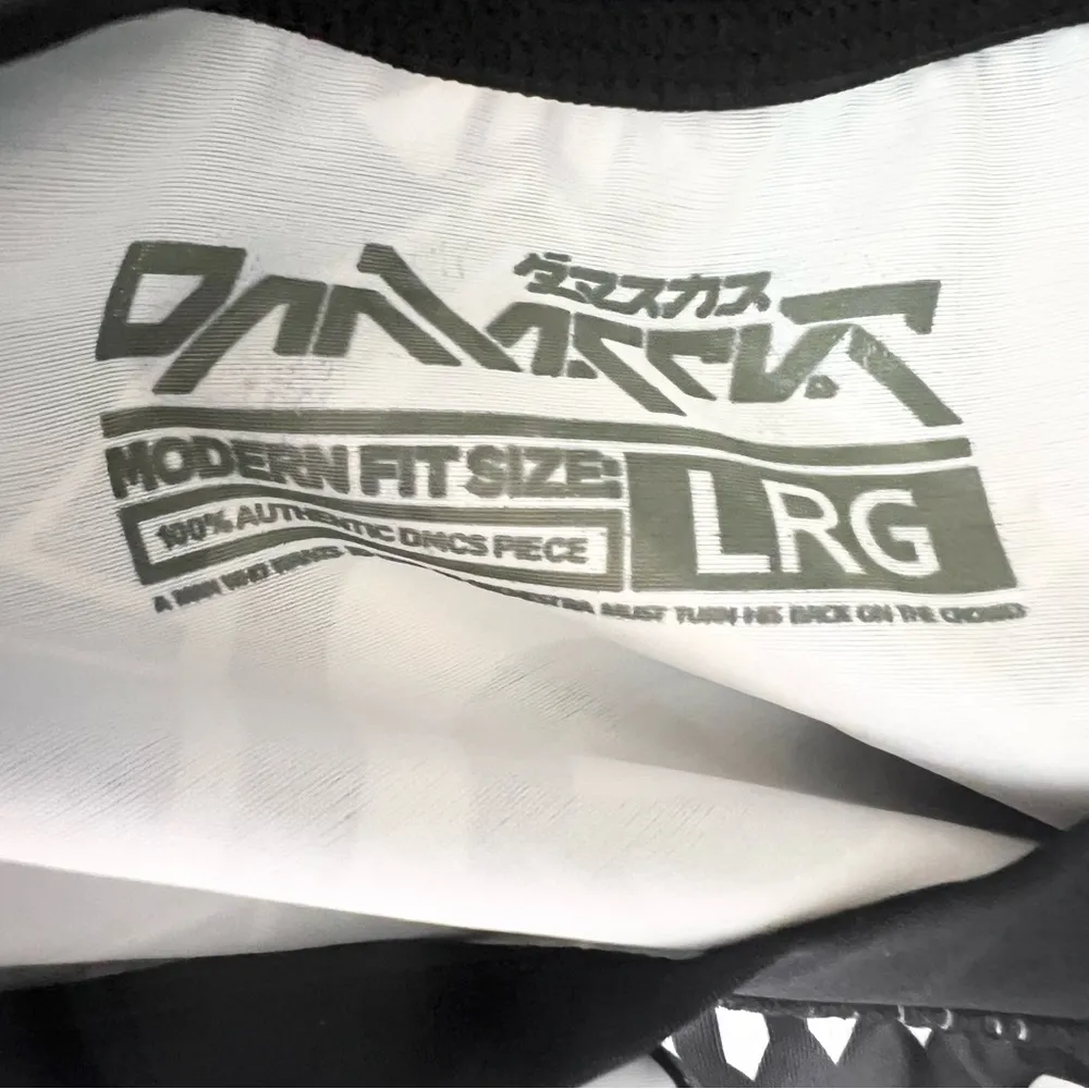 Damascus Apparel Black & White Graphic Geometric Rave Festival Crop Top Large - Image 9