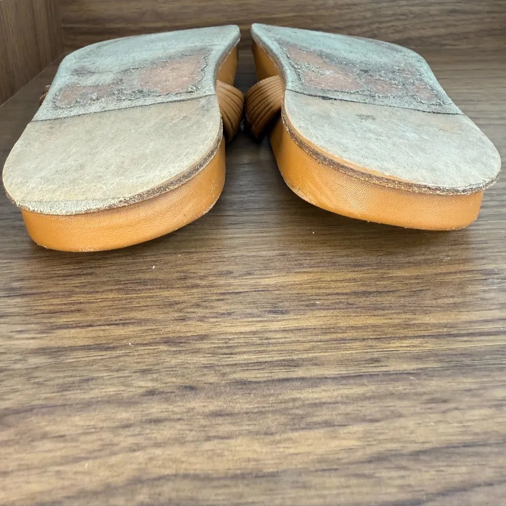 Emme Parsons Roma Strappy Napa Sandals size 8.5 Tan - Image 13