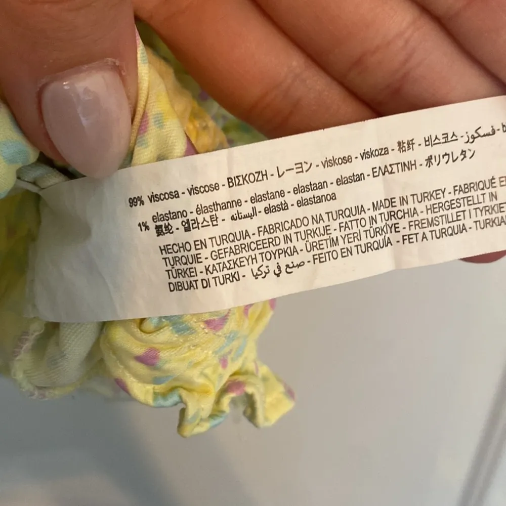 Zara Crop Top Blouse XS Yellow - Image 3