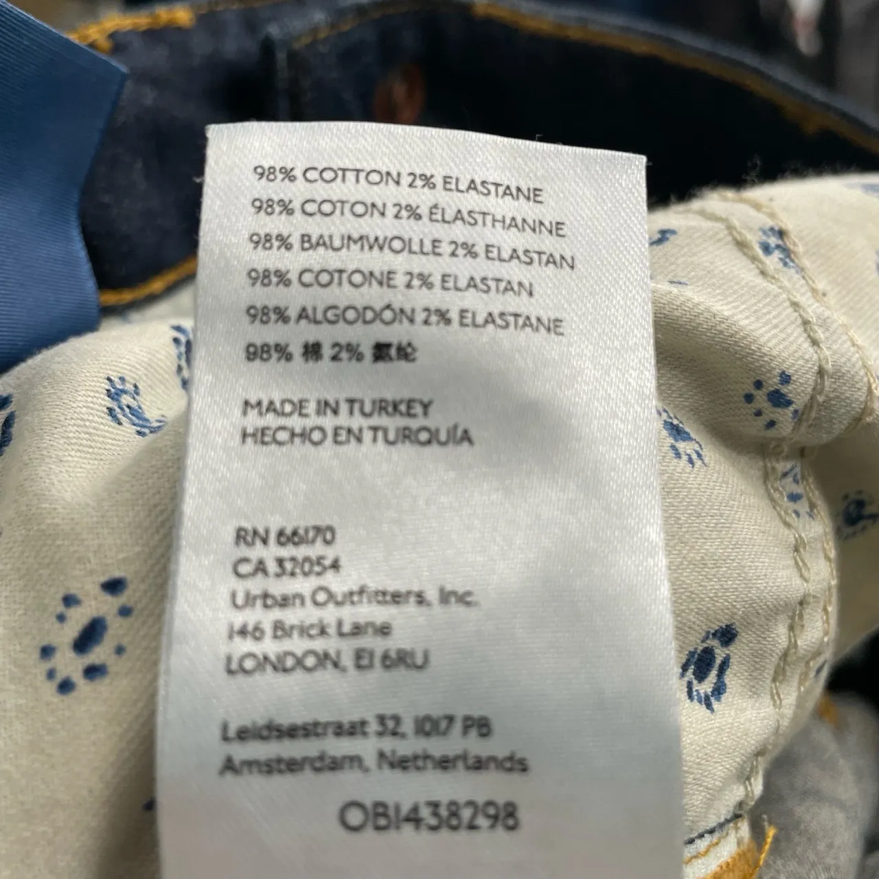 Pilcro Womens Dark Blue Dark Wash Split Hem High Rise Straight Leg Jeans Size 28 - Image 13