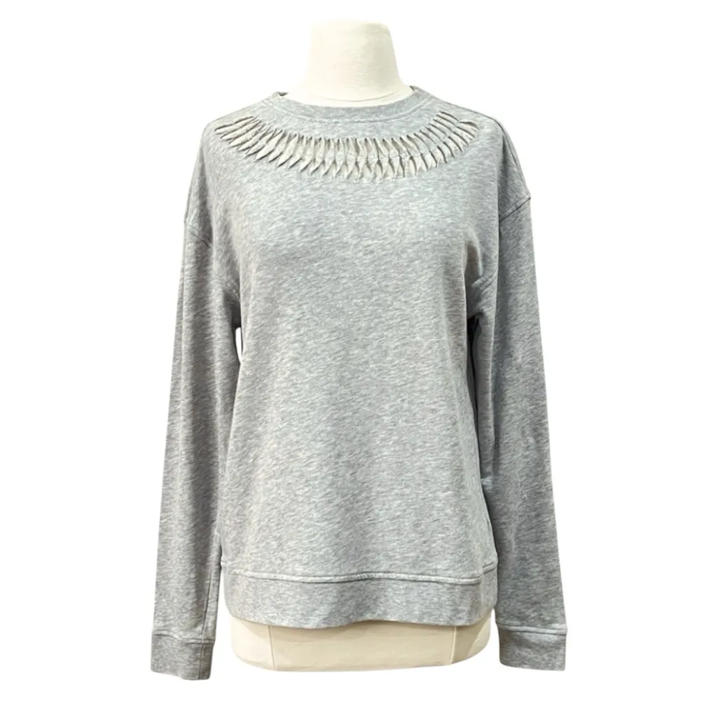 Victoria’s Secret Sport Heather Grey Twist Crewneck Sweatshirt Size XS - Image 3