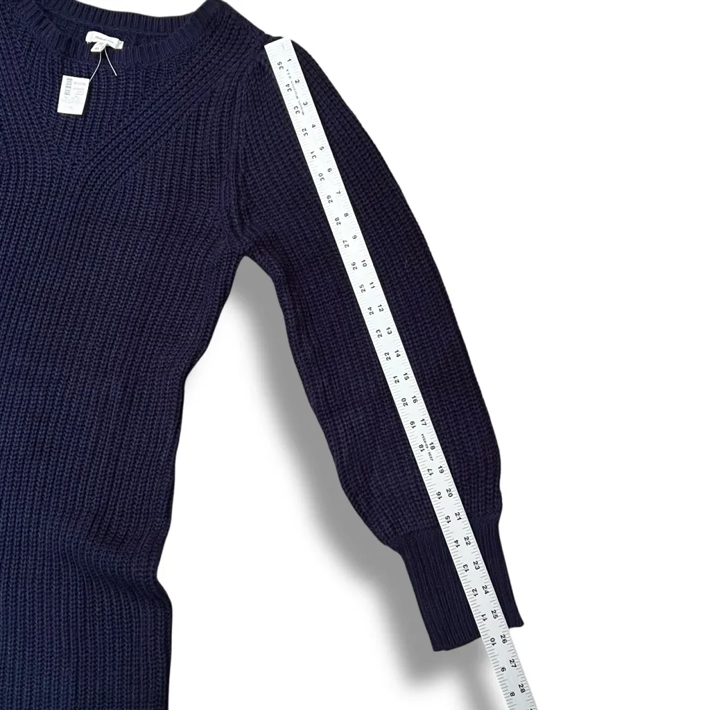 NEW! Maurices Sweater Dress Med Navy Maxi Long Sleeve Cable Knit Bodycon - Image 7