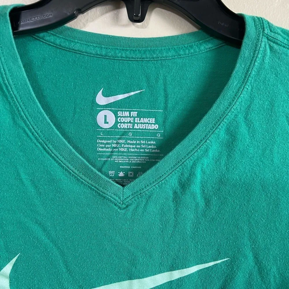Nike long sleeve green top L - Image 3