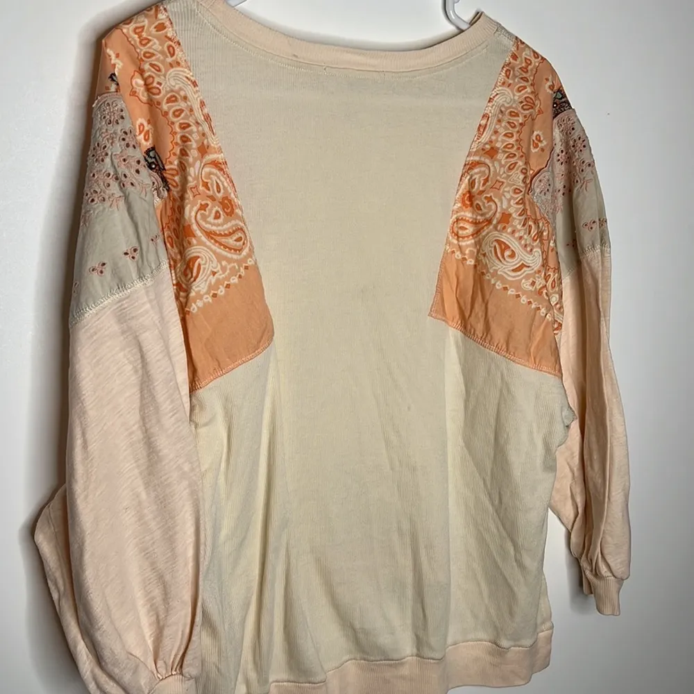We The Free Feelin It Boho Patchwork Long Sleeve Top - Image 13