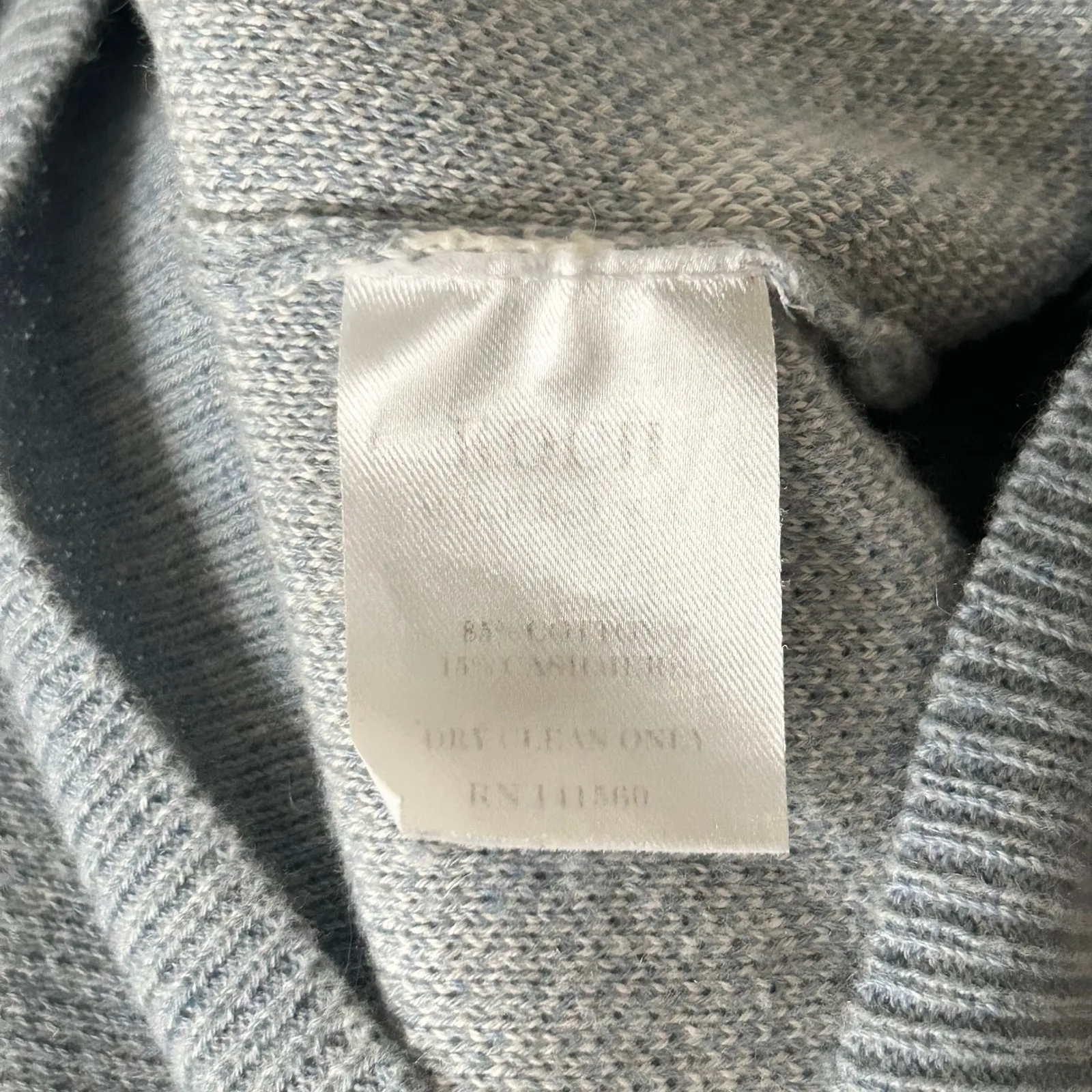 Koch Madeline Daydream Cloud Print Puff Sleeve Light Blue Sweater Size Small - Image 5