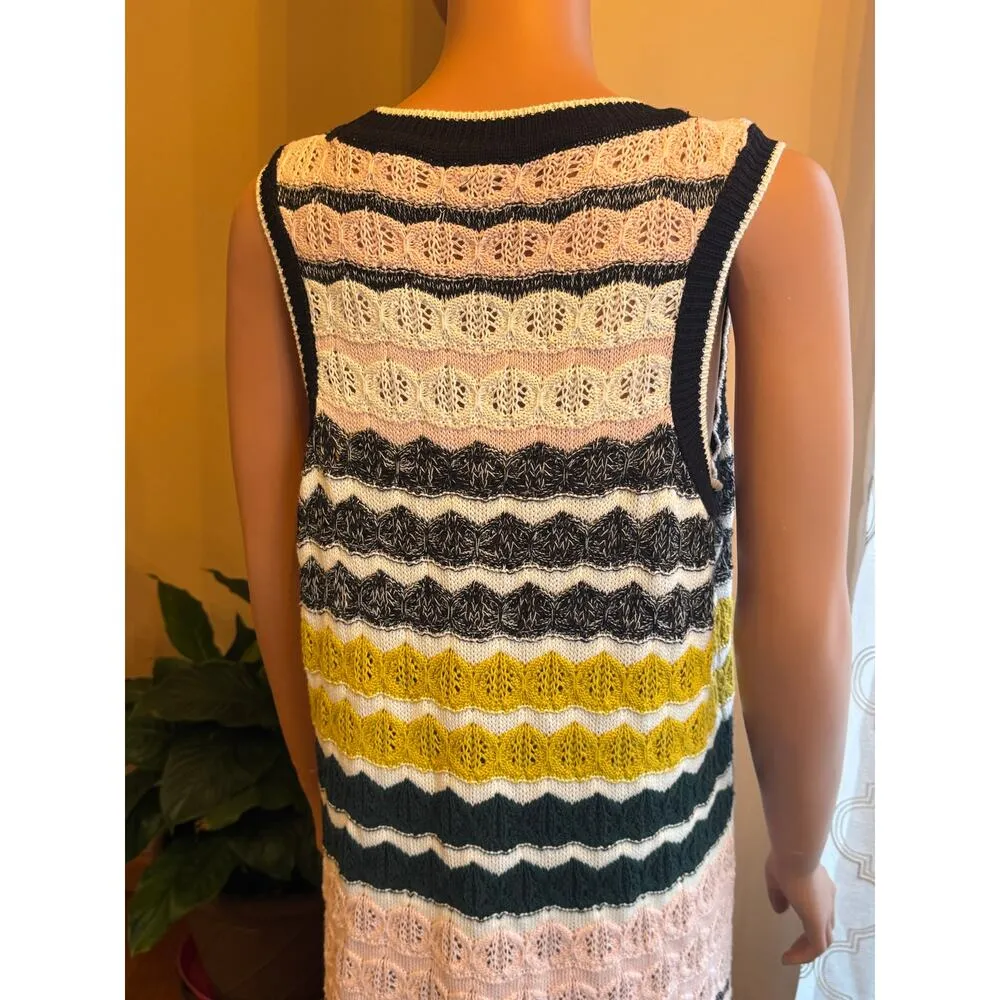 Anthropologie Akemi + Kin April Crochet Knit Sleeveless Sweater Dress Size XL - Image 6