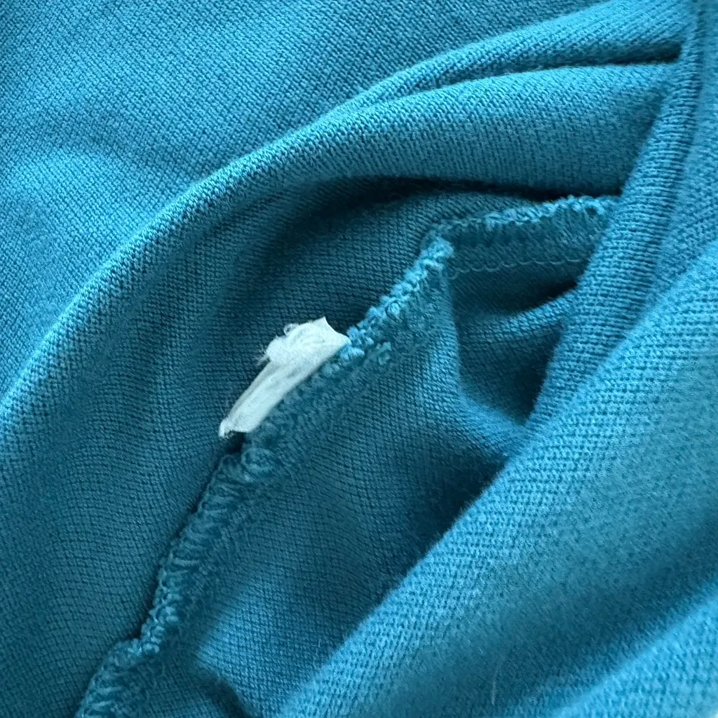 Athleta  Pique Short Sleeve Teal Polo Women’s‎ Small - Image 7