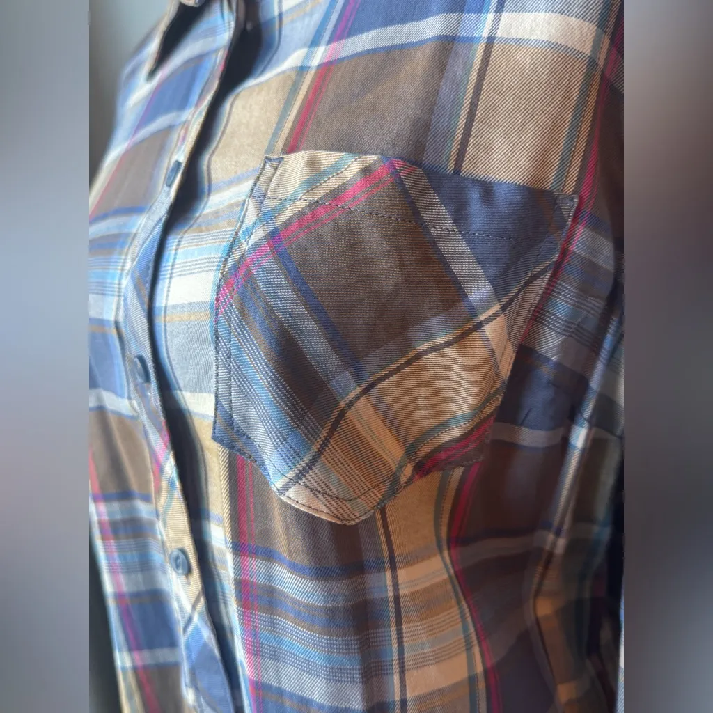 Bit & Bridle Multicolor Plaid Button Down Shirt - Image 7