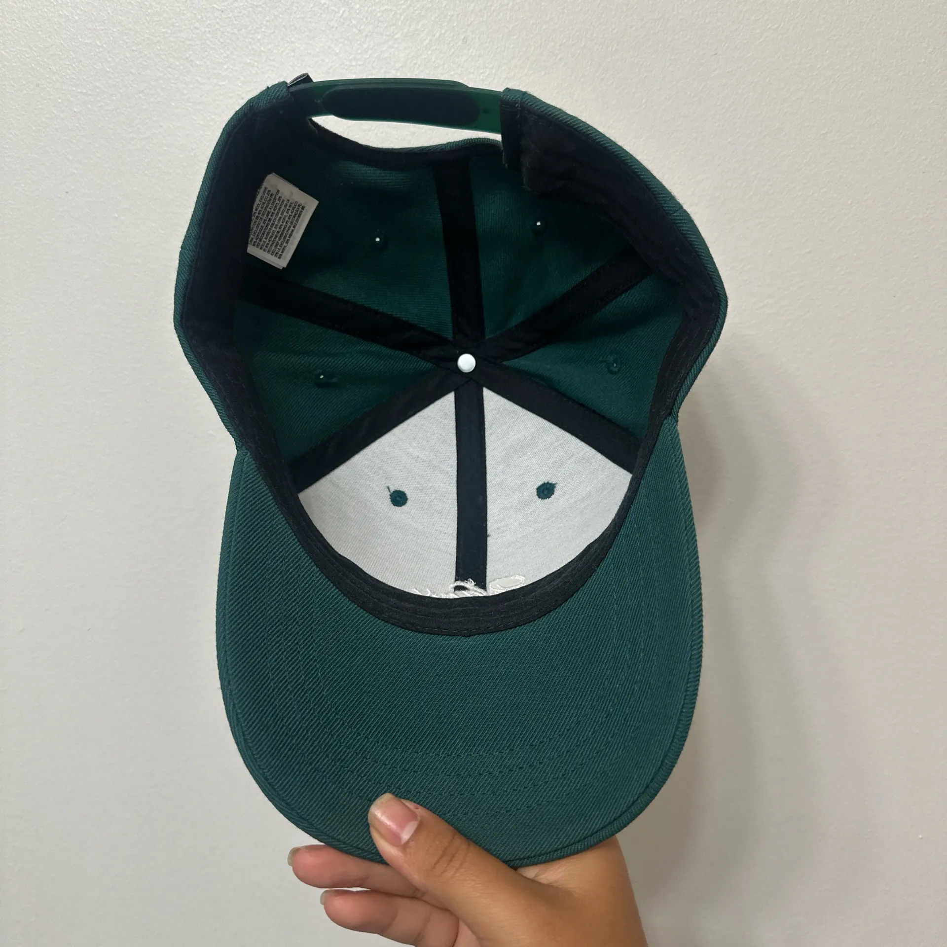 Embroidered Vans Dark Teal Green Snapback Cap/Hat - Image 3