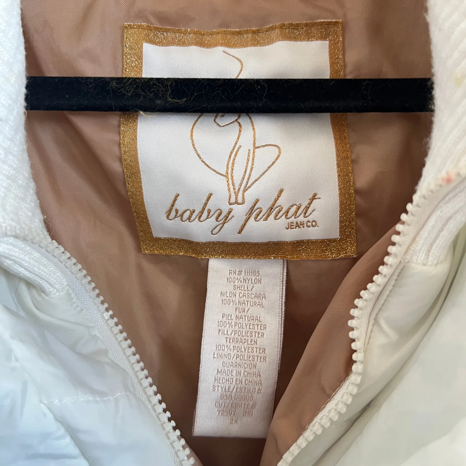 Vintage Baby Phat Puffer Vest Womens Size 2X Embroidered Logo VTG Y2K 2000s - Image 8